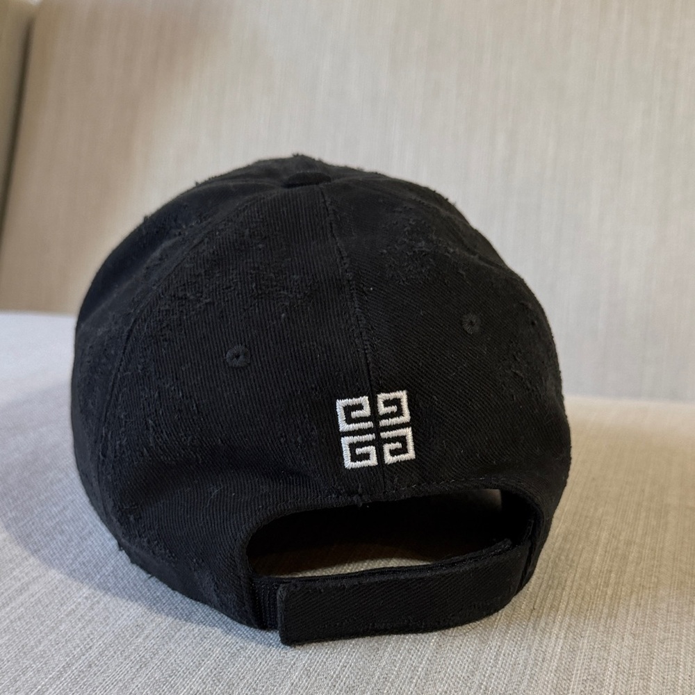 Givenchy Black Distressed Hat - image 2